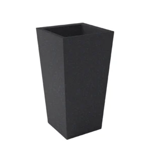 Tall pedestal planter product photo in black finish