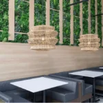 restaurant green wall installation